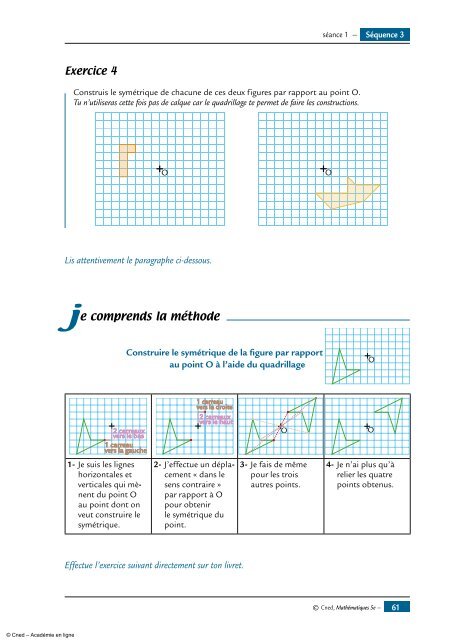 Symétrie centrale - Académie en ligne