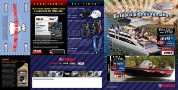 Promotion BATEAU YAMAHA G3 BOATS 2012 - aqua services