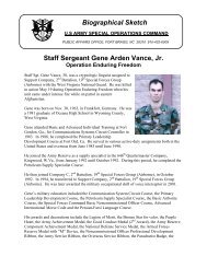 SSG Gene Vance (19th SFG) - U.S. Army Special Operations ...