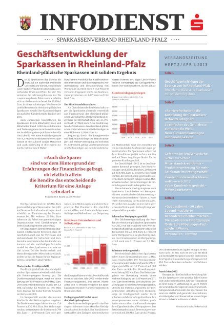 infodienst sparkassenverband rheinland-pfalz