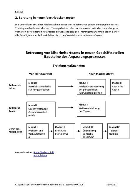 Personalwirtschaft und Verhaltenstraining - Sparkassenverband ...