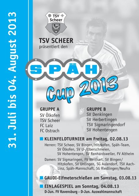 Begleitheft zum SpÃ¤h-Cup 2013 - TSV Scheer