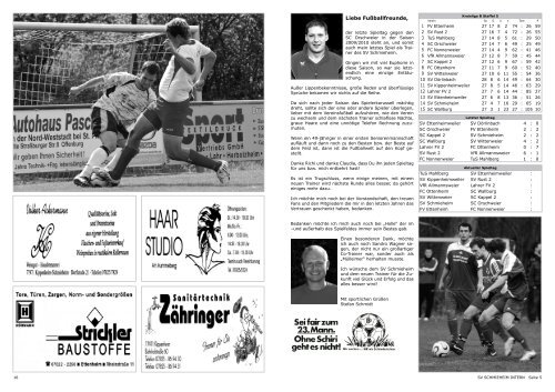 Ausgabe 6, Saison 2009/2010 - SV Schmieheim