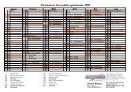 Terminkalender 2009 - SV Steinheim e.V.