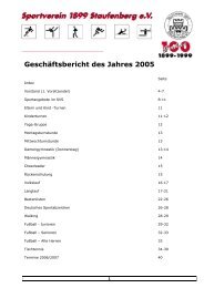 Geschäftsbericht 2005 Endfassung - beim SV 1899 Staufenberg eV