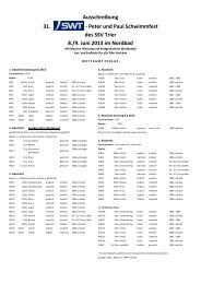 Ausschreibung 31. - Peter und Paul Schwimmfest des SSV ... - DSV