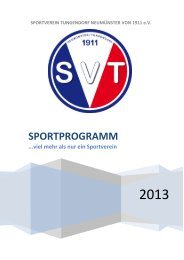 SPORTPROGRAMM - SV-Tungendorf