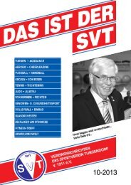 Wir begrüßen im SVT... - SV-Tungendorf