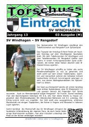 Stadionzeitung - SV Windhagen