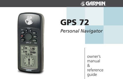 GPS 72 Owner's Manual - Garmin