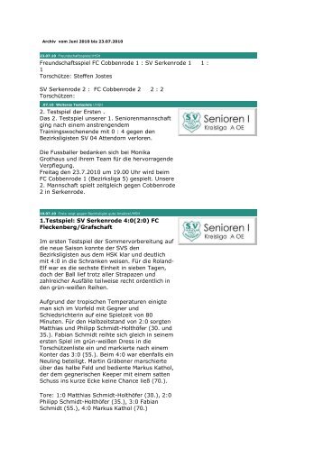 archiv juni 2010 bis 230710.pdf - Sv.serkenrode.de - Serkenrode