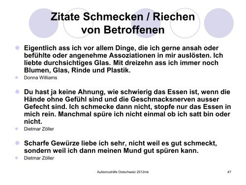 Autismus hat viele Gesichter - SVA