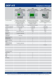 Compteurs d'énergie DEIF A/S