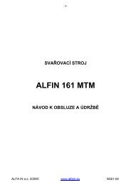 NS61-06 Alfin 161 MTM - SvÃ¡ÅeÄky