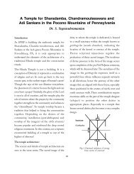 A Temple for Sharadamba, Chandramouleeswara and Adi Sankara ...