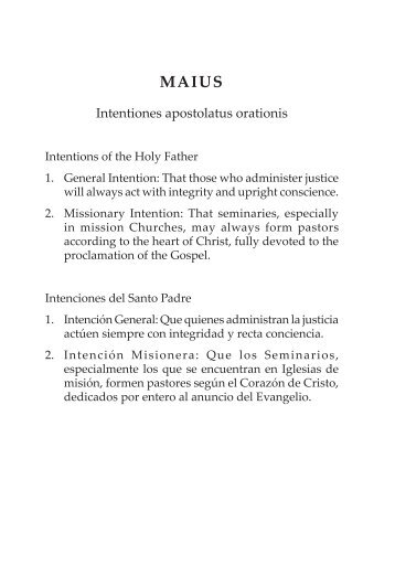 118 Maius Intentiones apostolatus orationis - SVD-Curia