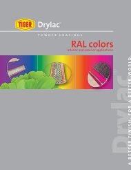 Tiger Drylac Powder Coatings RAL Colors - Signal Control Products