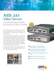 Axis 241Q Quad Input Digital Video Server - Signal Control Products ...