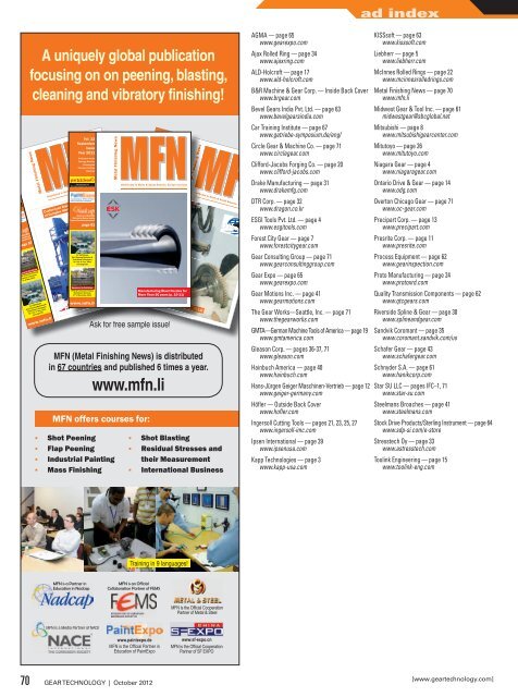 Download the October 2012 Issue in PDF format - Gear Technology ...