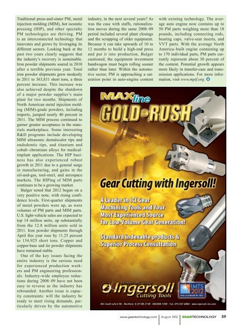 Download the August 2012 Issue in PDF format - Gear Technology ...