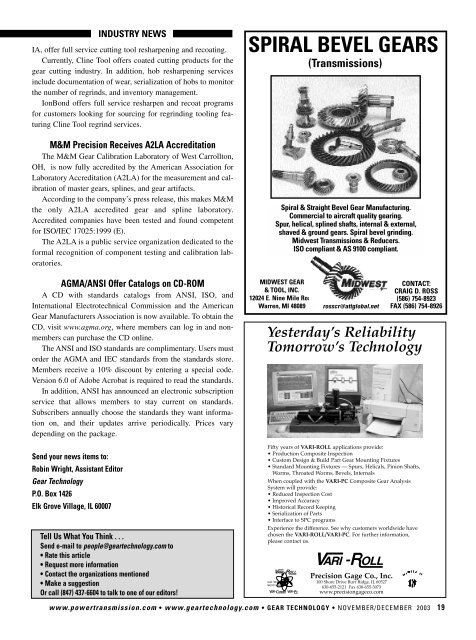 Download the November/December 2003 Issue in PDF format