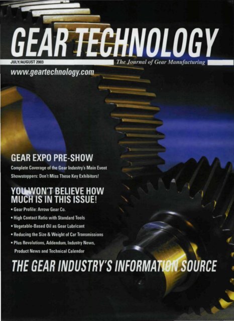 Download the July/August 2003 Issue in PDF format - Gear ...