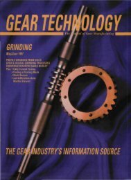 Download PDF - Gear Technology magazine