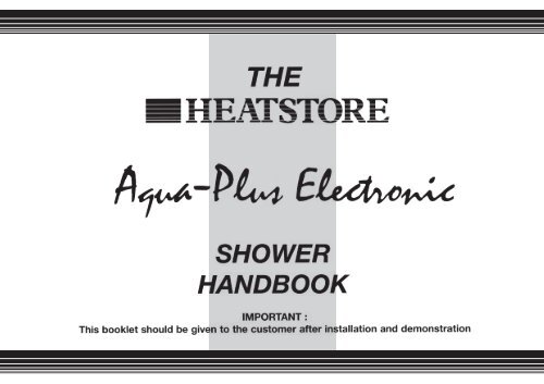 Contents - electric showers - triton and heatstore - qualityshowers.co ...