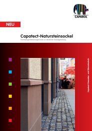 Capatect-Natursteinsockel NEU - Caparol