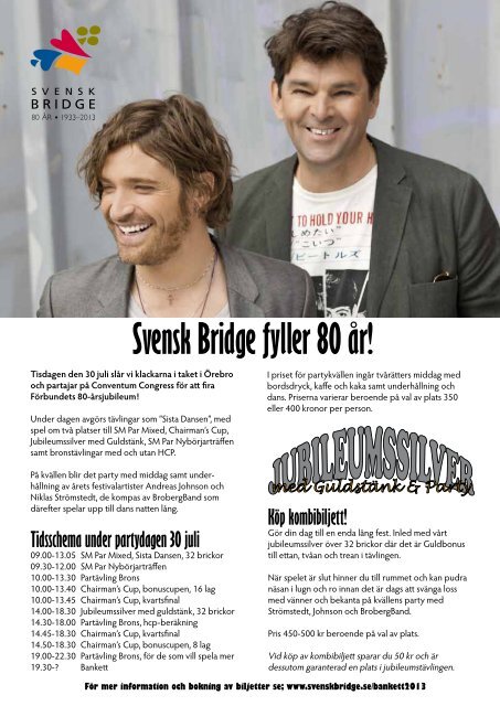 â i exklusiv intervju - FÃ¶rbundet Svensk Bridge
