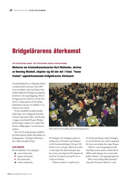 Sid 19-39 - FÃ¶rbundet Svensk Bridge