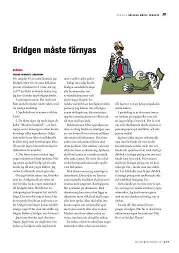 Sid 19-39 - FÃ¶rbundet Svensk Bridge