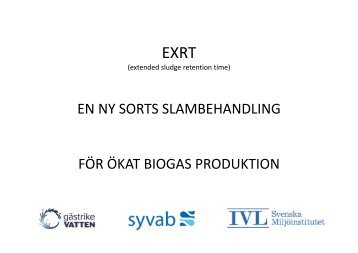 EXRT-processen - Svenskt Vatten