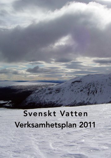 Svenskt Vatten Verksamhetsplan 2011
