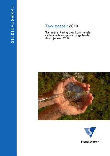 Taxestatistik 2010 - Svenskt Vatten