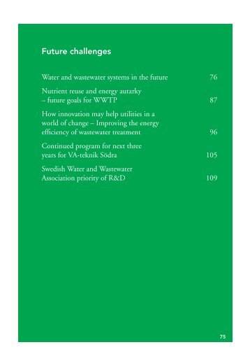Future challenges - Svenskt Vatten