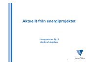Lingsten: Om Energiprojektet - Svenskt Vatten