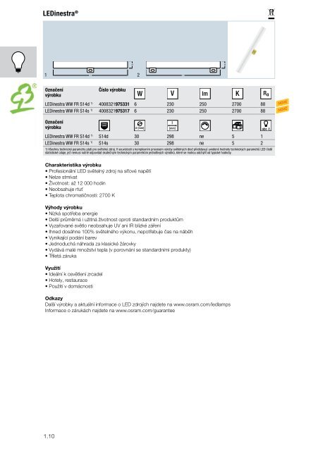 Osram Parathom Special T26 20. Lampadina Led 220-240v 2,3w 6500k e14