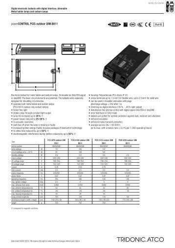 powerCONTROL PCIS outdoor DIM B011