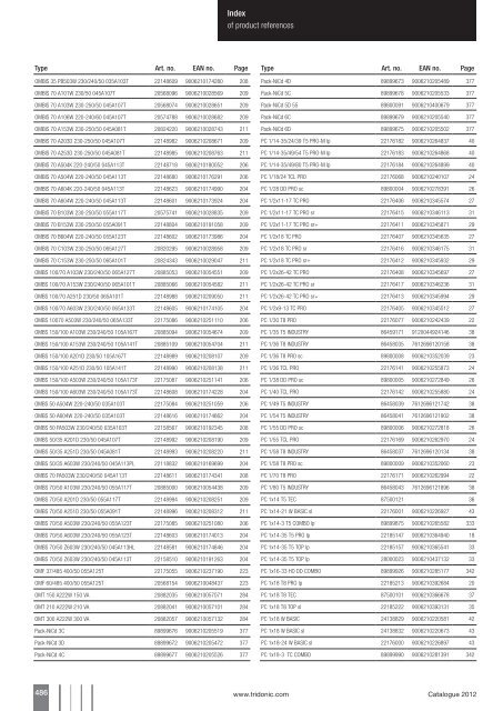 www.tridonic.com Catalogue 2012 Index of product references (A ...