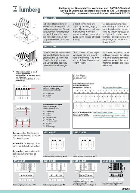 Duomodul-Steckverbinder nach RAST-2,5-Standard, Raster 2,5 mm ...