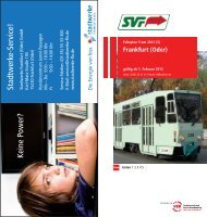 Fahrplan Tram - bei der Stadtverkehrsgesellschaft mbH Frankfurt ...