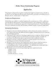 Nelles Nurse Scholarship Program Application - St. Vincent ...