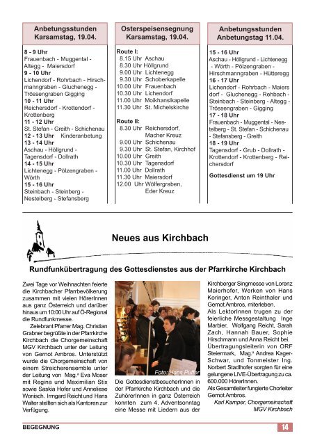 Pfarrblatt März