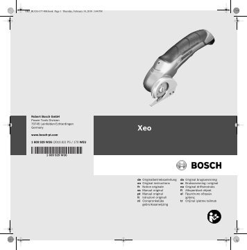 Robert Bosch GmbH Power Tools Division 70745 Leinfelden ...