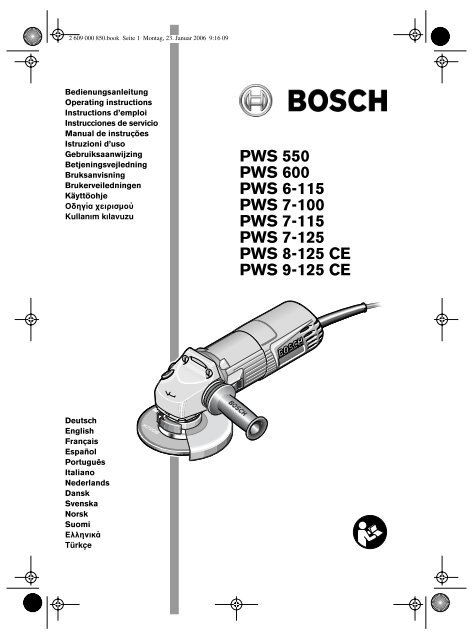 PWS 550 PWS 600 PWS 6-115 PWS 7-100 PWS 7-115 ... - Svh24