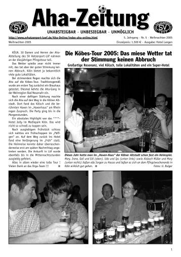 Aha-Zeitung 2006 - beim SV Hatzenport LÃ¶f