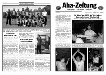 Aha-Zeitung 2005 - beim SV Hatzenport LÃ¶f