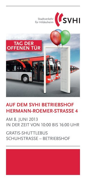 tag der offenen tÃ¼r auf dem svhi betriebshof hermann-roemer-strasse 4