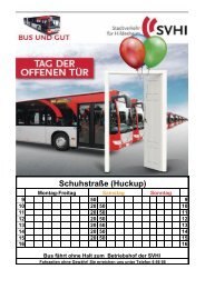 Fahrplan Shuttlebus (PDF, 170 KB) - Die Stadtwerke Hildesheim AG